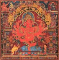Ganesha in einer tibetischen Darstellung